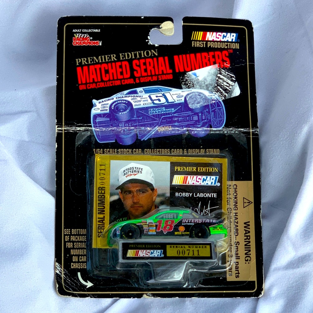 Nascar Bobby Labonte #18 Premier Ed. Toy Model Car